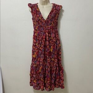 Anthropology smock midi dress